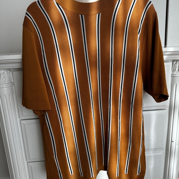 🔥 Sandro Paris Striped Knit Tee - Picture 2 of 11